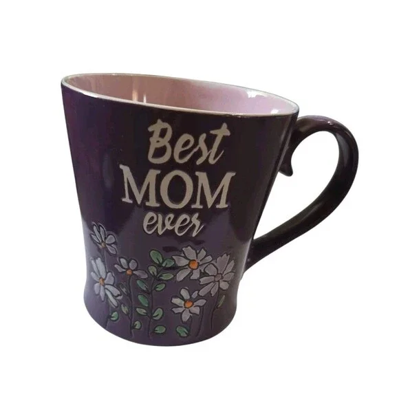 Best Mom Ever Mug Ceramic Stoneware Spectrum Designz 17oz Coffee Blue Sky - Picture 1 of 4